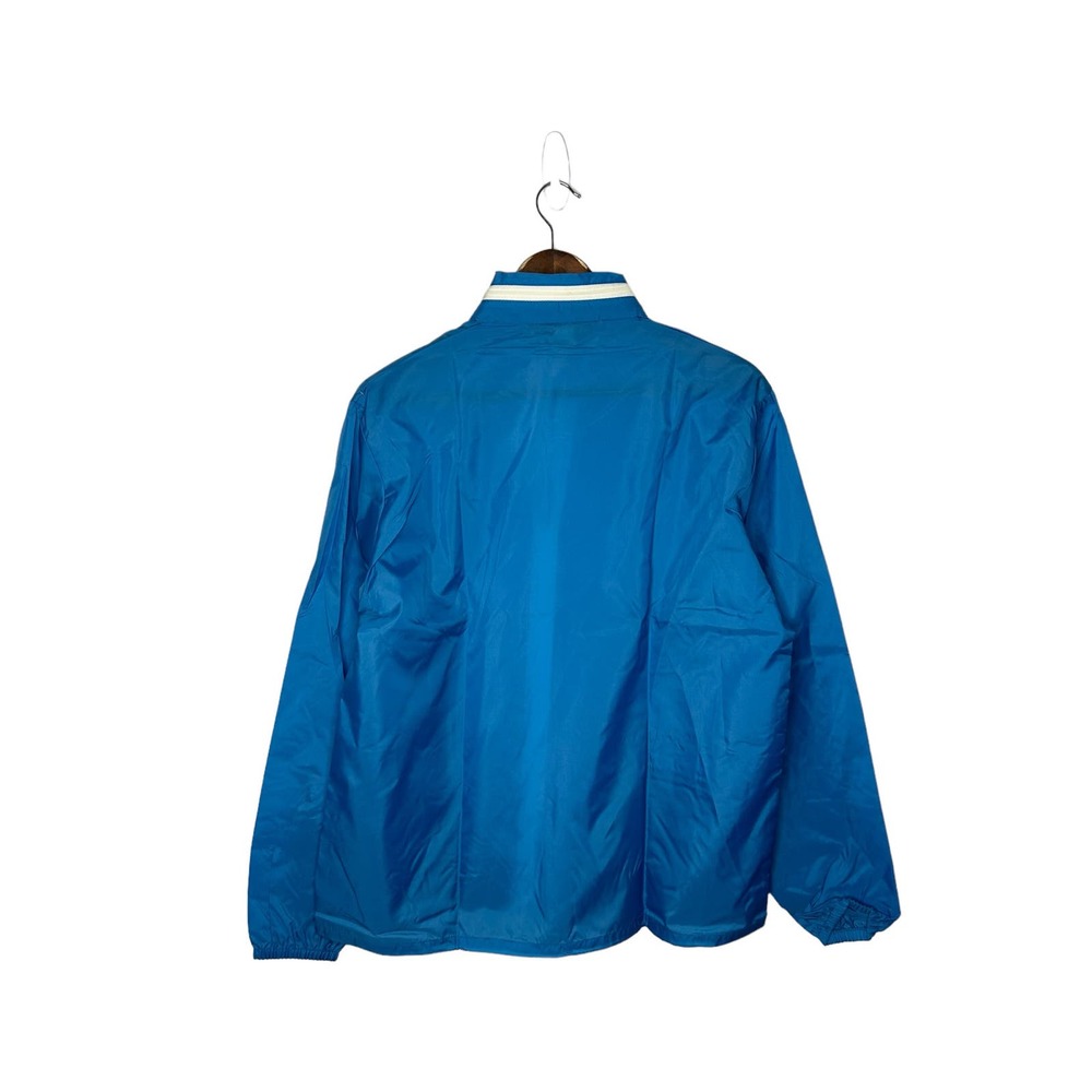 JCPenny Towncraft mens medium turquoise nylon windbreaker jacket new - Picture 3 of 3